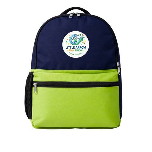 Little Arrow Play School custom branded school bag