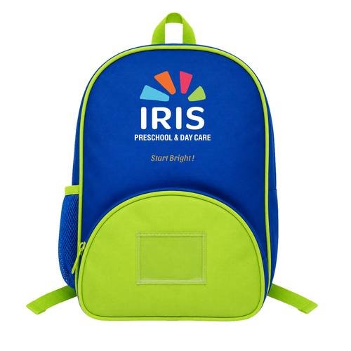 IRIS Preschool & Day Care custom branded school bag