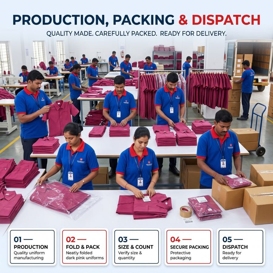 Production, Packing & Dispatch